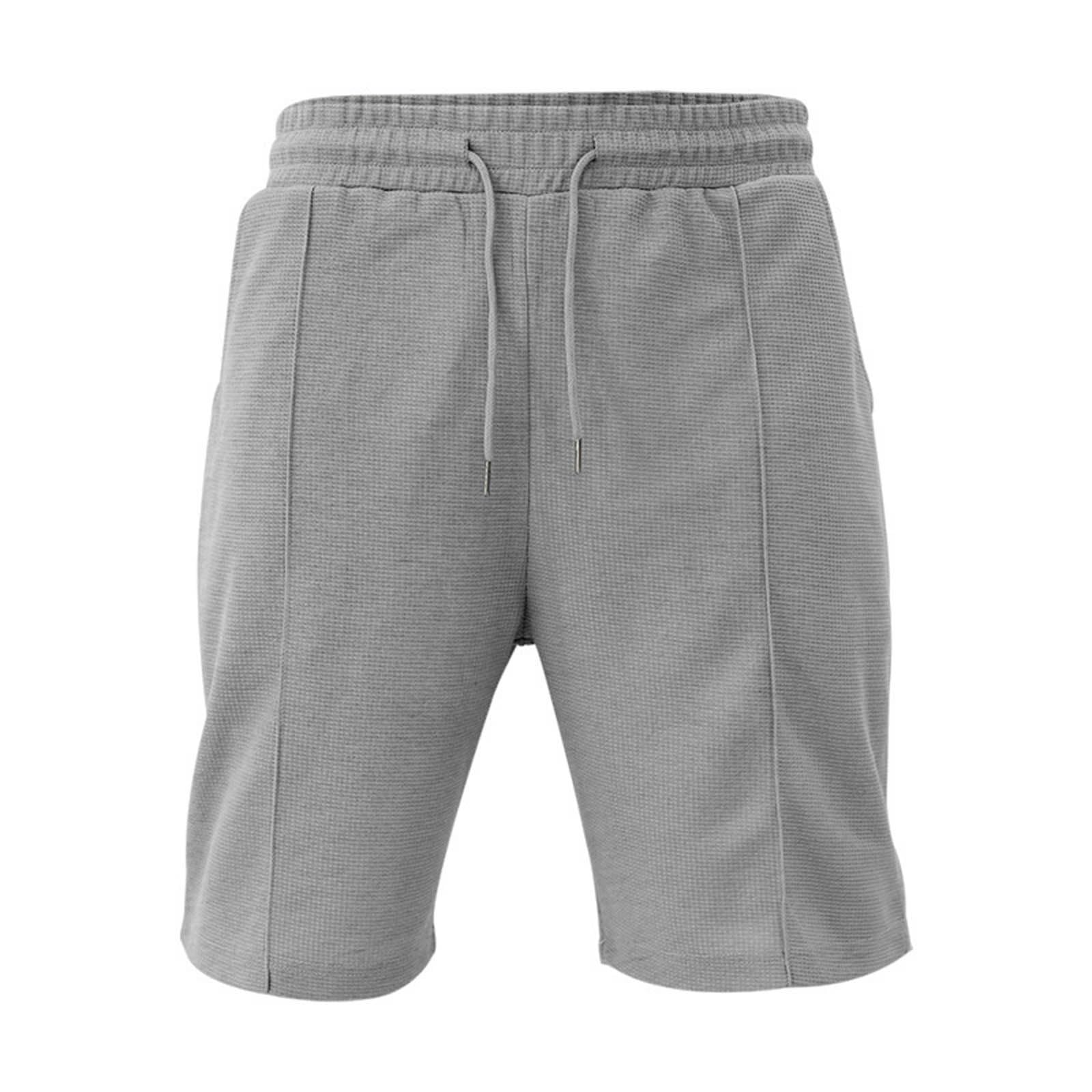 Men's Waffle Knit Henley Shirt & Shorts Set - 2 Piece Summer Outfit for Sports, Beach & Casual Wear with Pockets | Breathable Comfort for Gym, Vacation & Everyday Use
