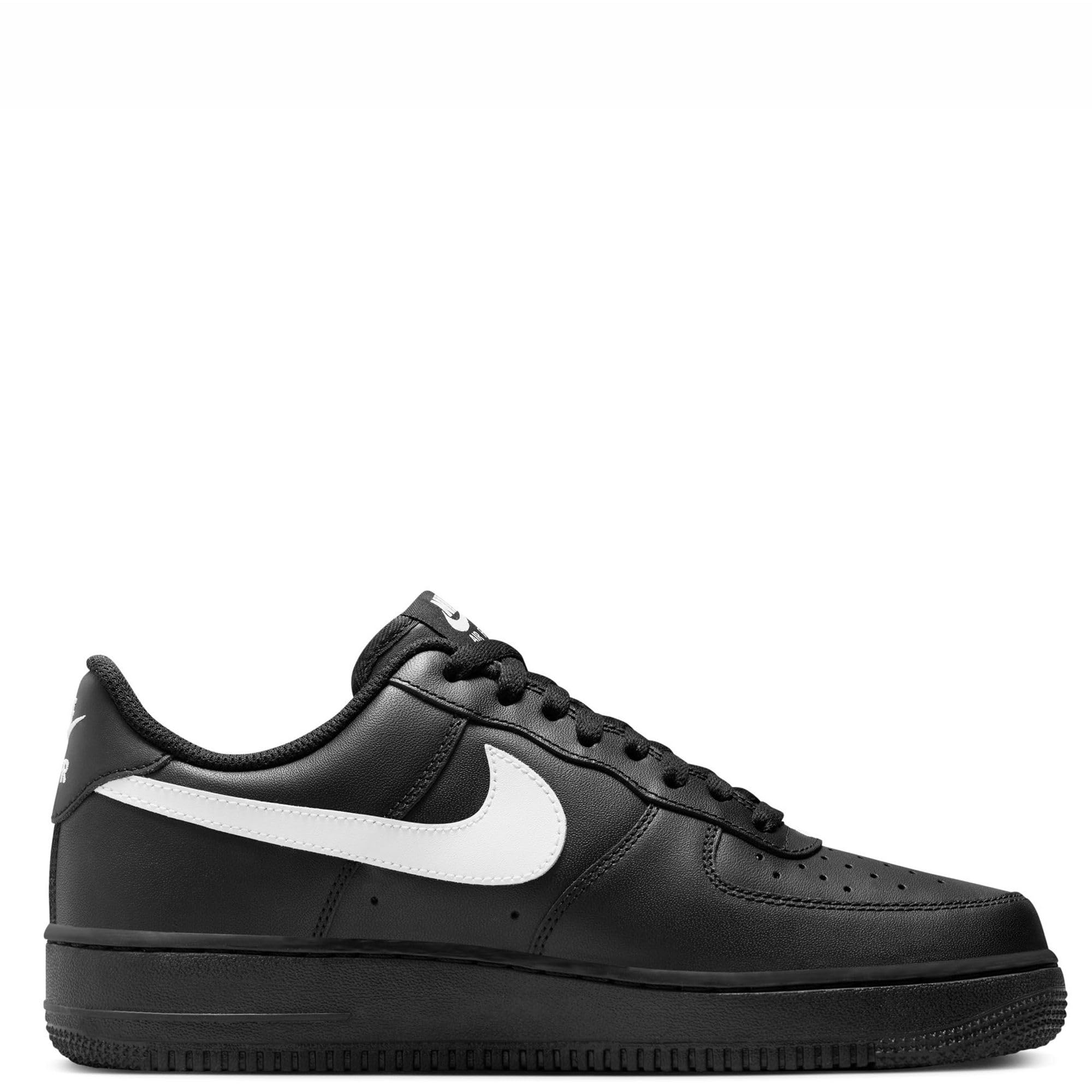 Nike Air Force 1 '07 Men's Sneakers - Black/White-Black Basketball Shoes for Casual Wear & Street Style