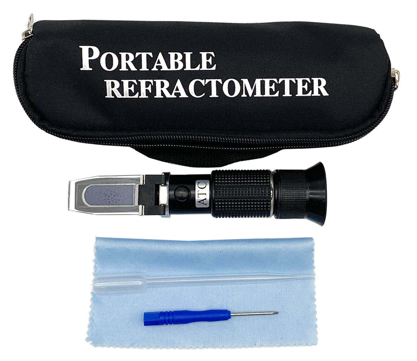 Premium Honey Refractometer with ATC - Measures 58% to 90% Brix for Beekeeping, Honey Production & Quality Control | Perfect for Home Brewing, Food Processing & Agricultural Use