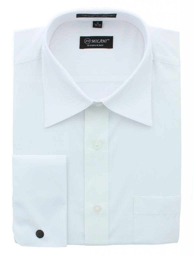 Milani Men's Classic Slim Fit Dress Shirt for Business & Formal Occasions - Perfect for Office, Weddings & Interviews
