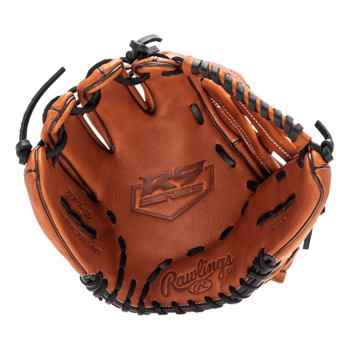 Rawlings R9 13-Inch Slow Pitch Softball Glove for Left Hand Throwers - Premium Leather Baseball Mitt with Deep Pocket for Adult Players | Ideal for Slow Pitch Games, Practice & Training Sessions