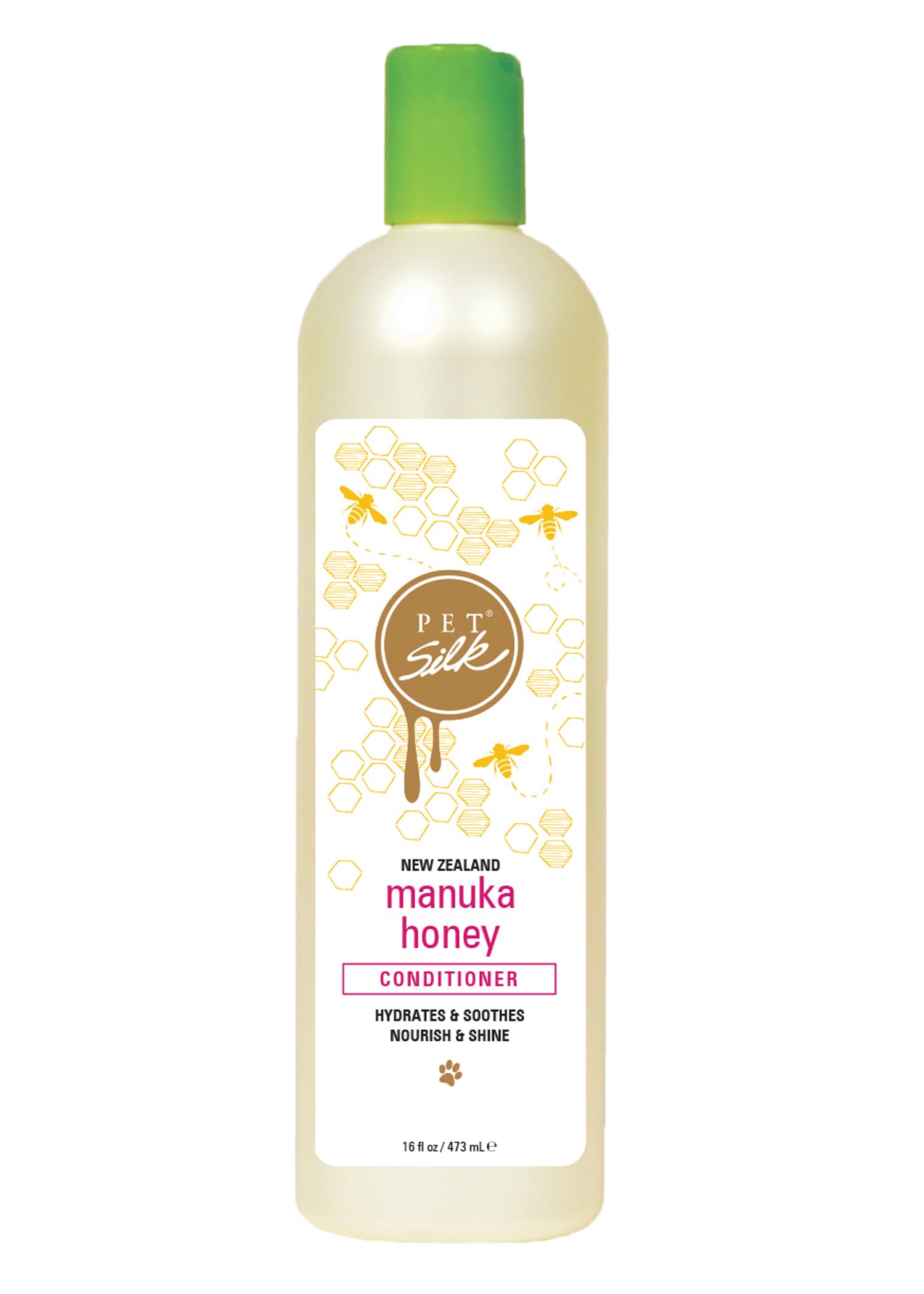 Pet Silk Manuka Honey Conditioner - Hydrating & Shining for All Pets - with Honey & Avocado Oil - for Healthy Coat Care