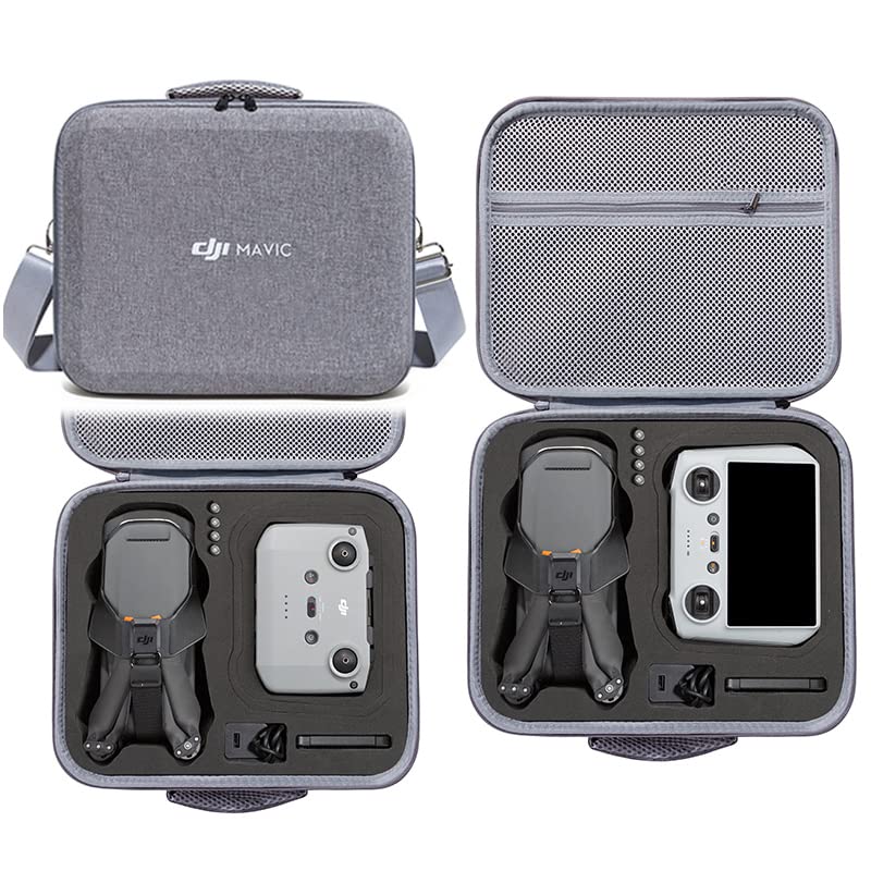 **Fenmaru Mavic 3 Classic Case for DJI Mavic 3 Classic Drone Accessories - Portable Travel Storage Bag Compatible with DJI RC, RC-N1 & Pro Controller (Grey) - Perfect for Travel, Hiking & Outdoor Adventures**