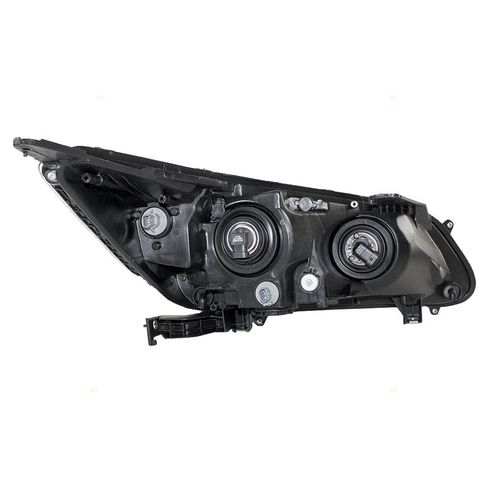Brock Replacement Halogen Headlight & LED Daytime Running Lights for 2013-2015 Honda Accord (33150-T2A-A11) - Perfect for Night Driving & Enhanced Visibility