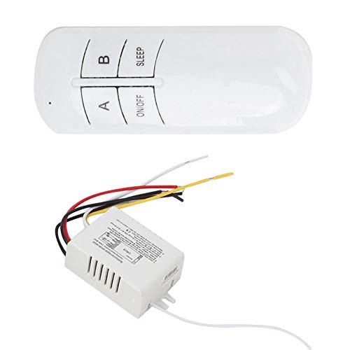 Roadiress Wireless Remote Control Receiver for Wall Lights - Remote Switch Controller & Transmitter Kit for Home Lighting Automation (Perfect for Bedroom, Living Room, and Outdoor Lighting Control)