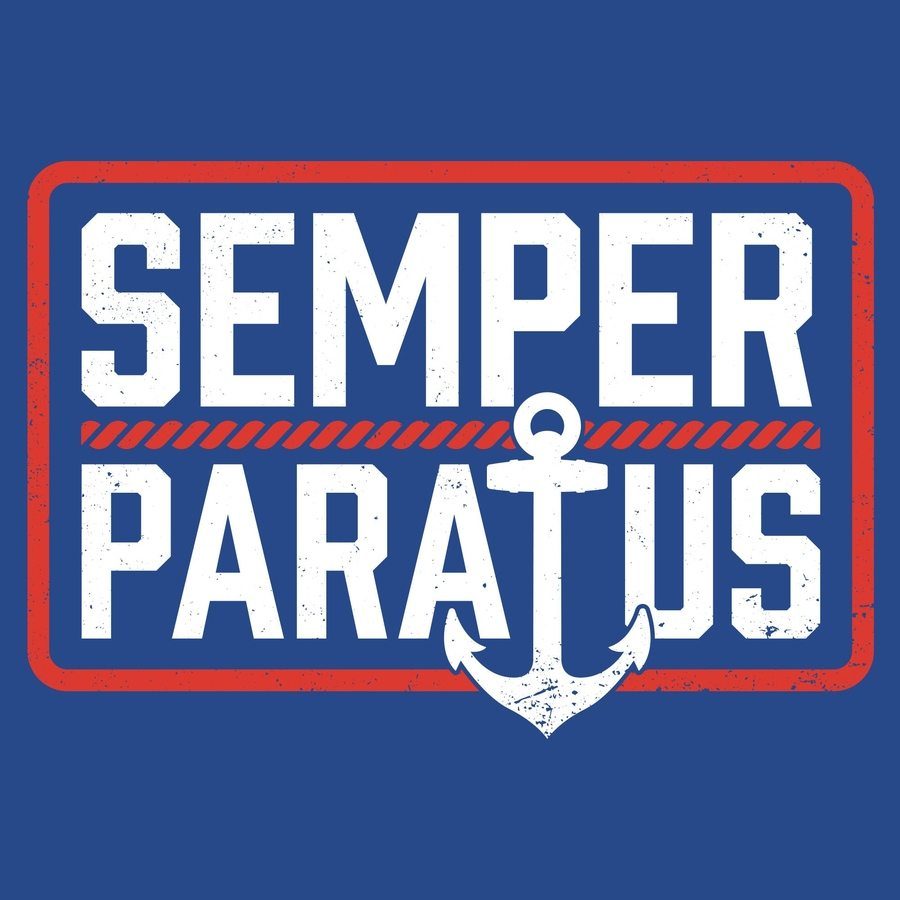 USCG Semper Paratus T-Shirt - Royal Blue Navy Military Apparel - Perfect for Veterans Day, Coast Guard Events & Patriotic Outfits