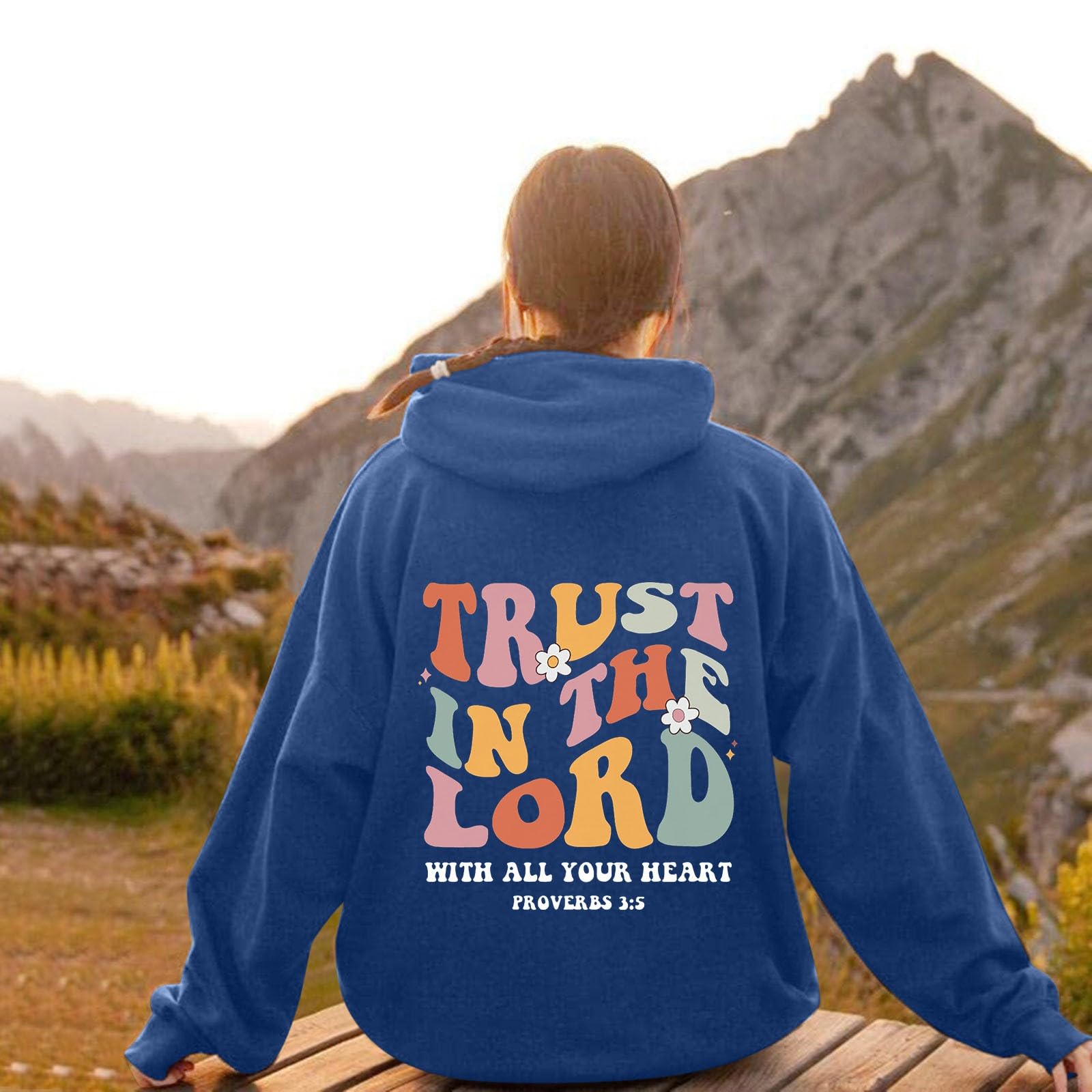 Women's Plus Size Jesus Hoodies - Faith Sweatshirts with Bible Verses for Church & Daily Wear