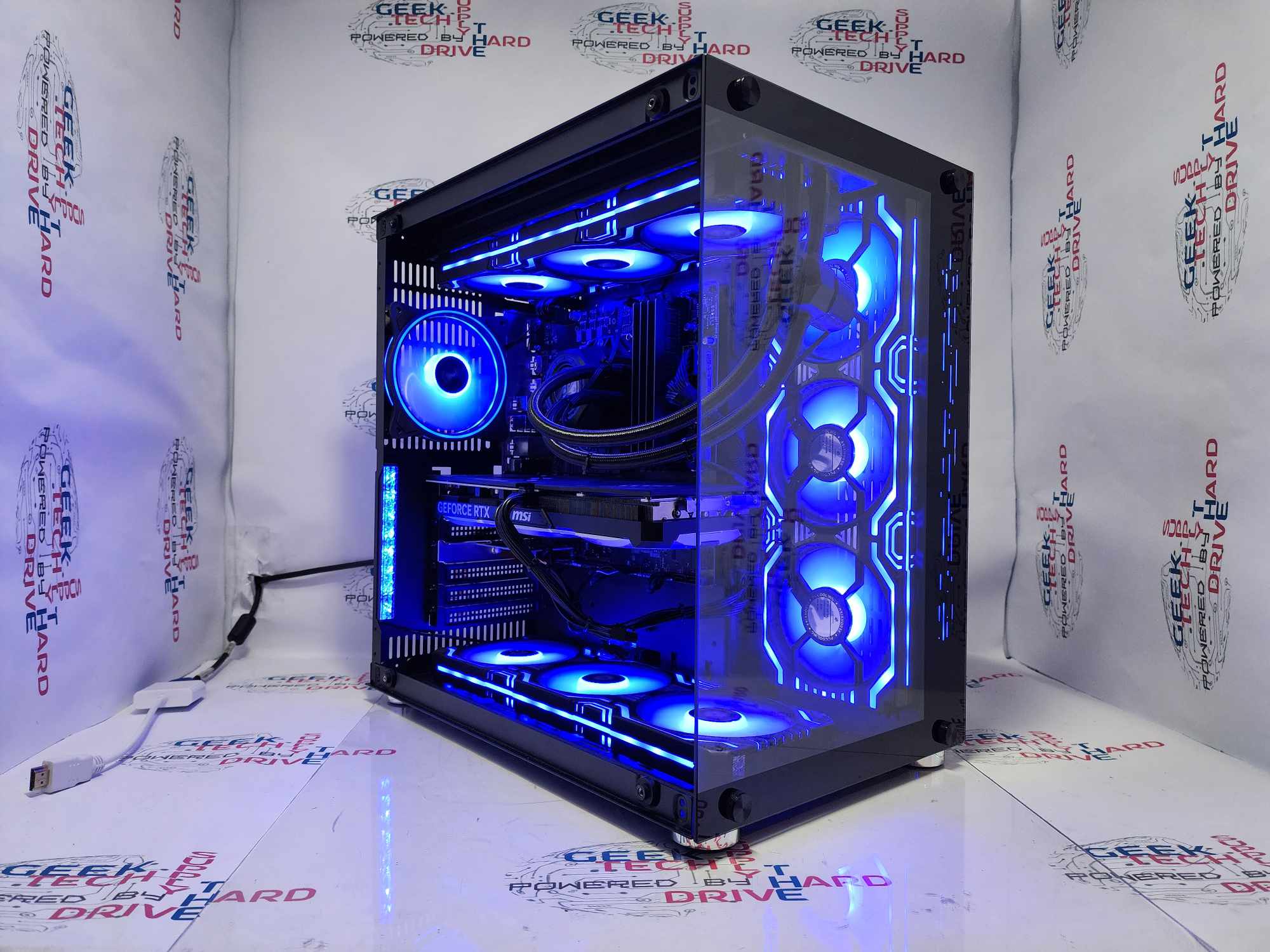 GTech Gaming PC with Intel i7-12700KF, RTX 5070, 64GB DDR4 RAM, 1TB Gen4 NVMe SSD - High Performance Desktop for 4K Gaming, Streaming & Content Creation