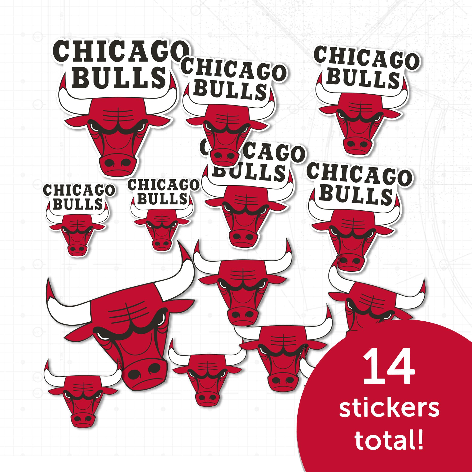 Official NBA Chicago Bulls Desert Cactus Vinyl Decal Sticker - Waterproof Laptop, Water Bottle & Car Decor - Perfect for Sports Fans, Scrapbooking & DIY Projects