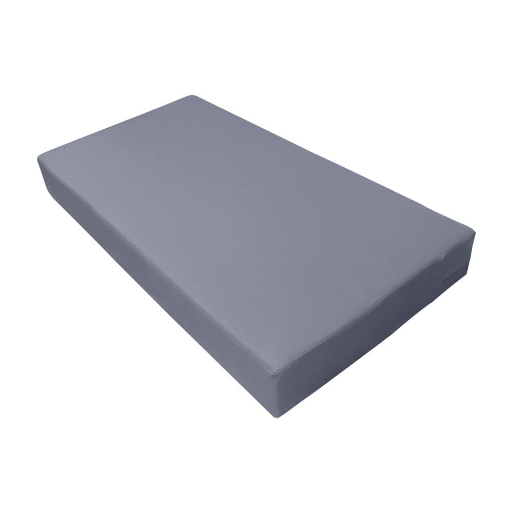 SLIPCOVER ONLY | S5 Outdoor Daybed Mattress Bolster Pillow Cushion Covers - Knife Edge Design, Full Size AD001 | Perfect for Patio, Poolside & Garden Furniture Protection