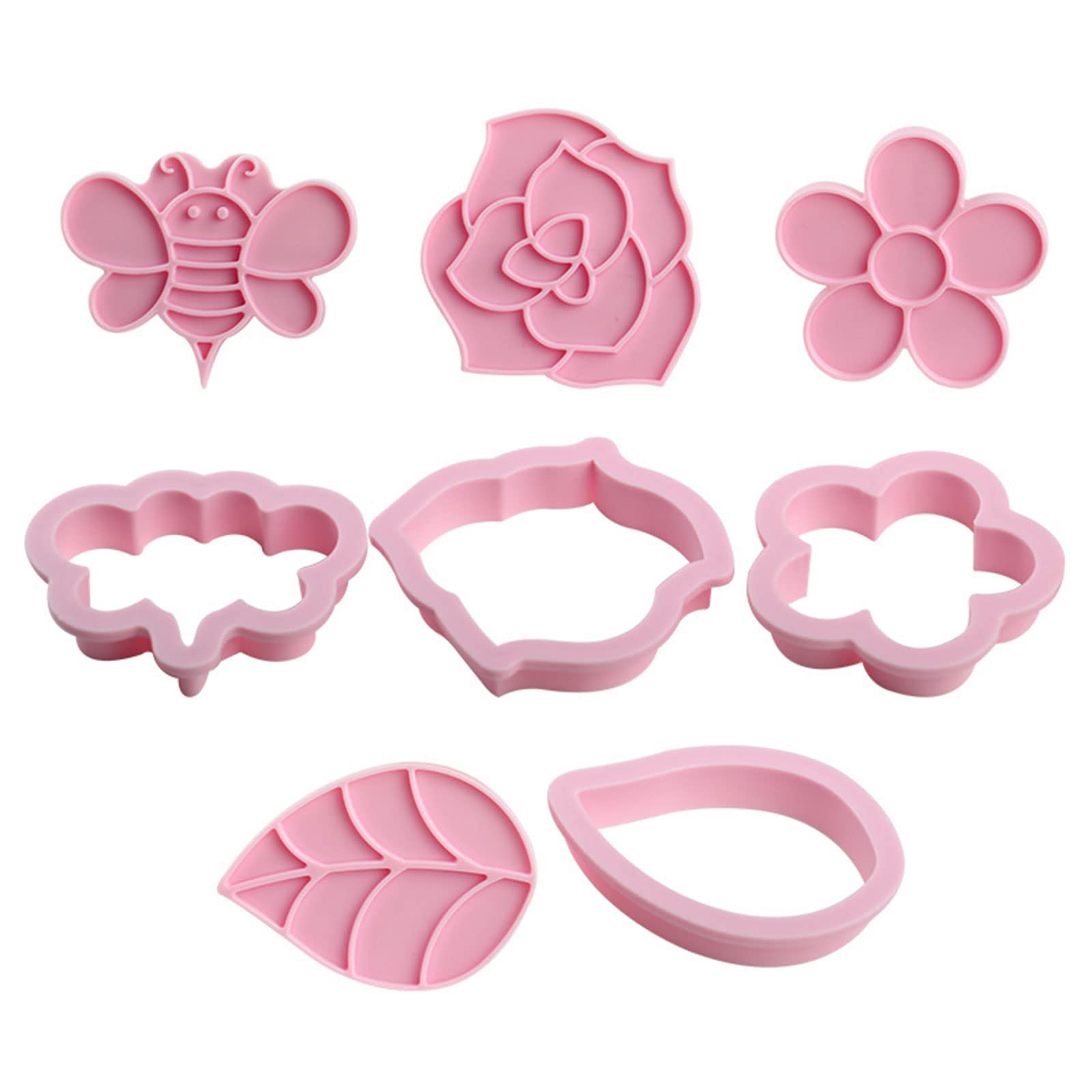 Small Flower Bee Leaves Silicone Molds for Baking - DIY Cake, Candy & Cookie Molds - Handmade Treats & Craft Supplies - Perfect for Birthday Parties, Baby Showers & Holiday Decorations