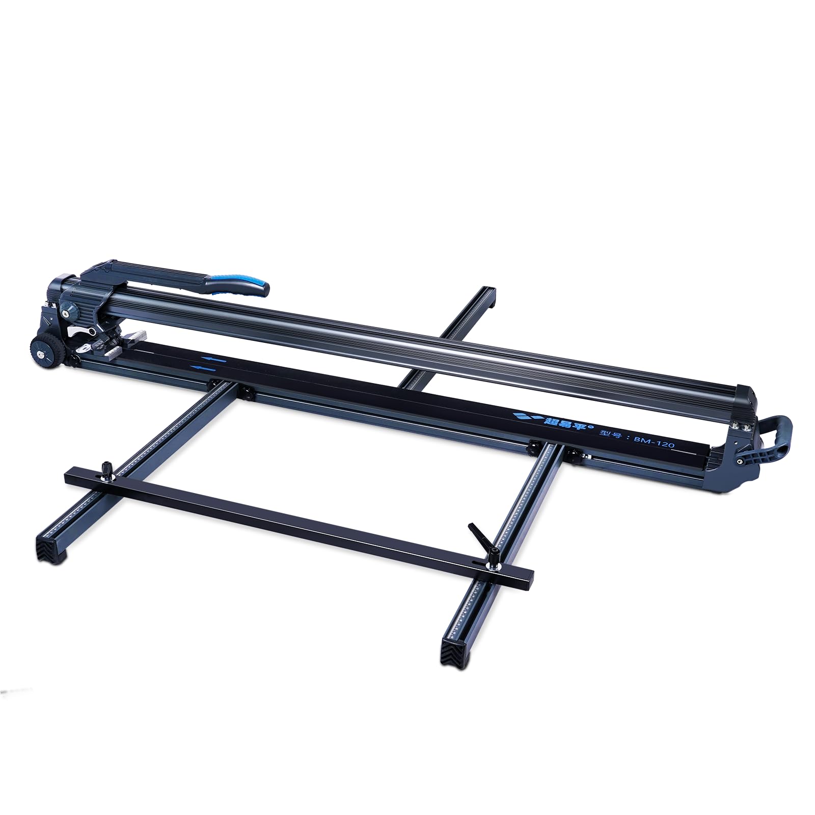 48 Inch Manual Tile Cutter - Professional Porcelain Tile Cutting Tool with Transport Handle & Wheels for Flooring, Backsplash, and DIY Home Renovation Projects