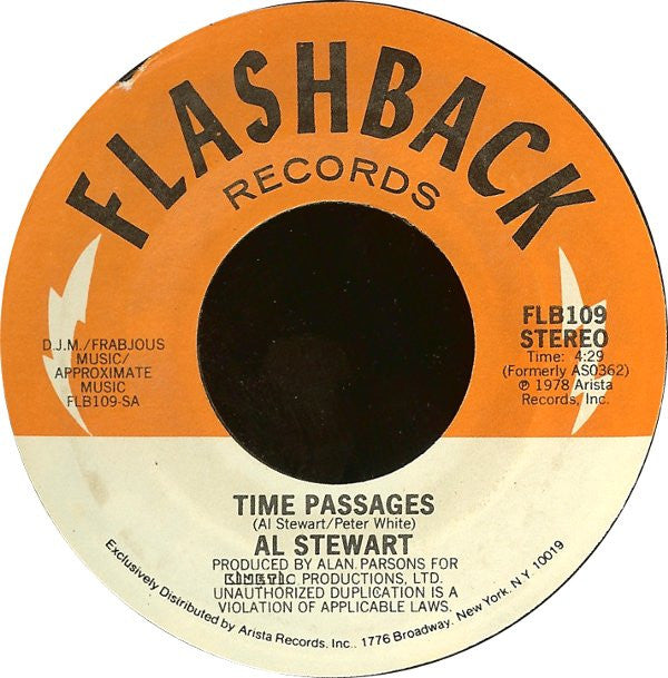 Al Stewart - Time Passages / Song On The Radio Vinyl 7