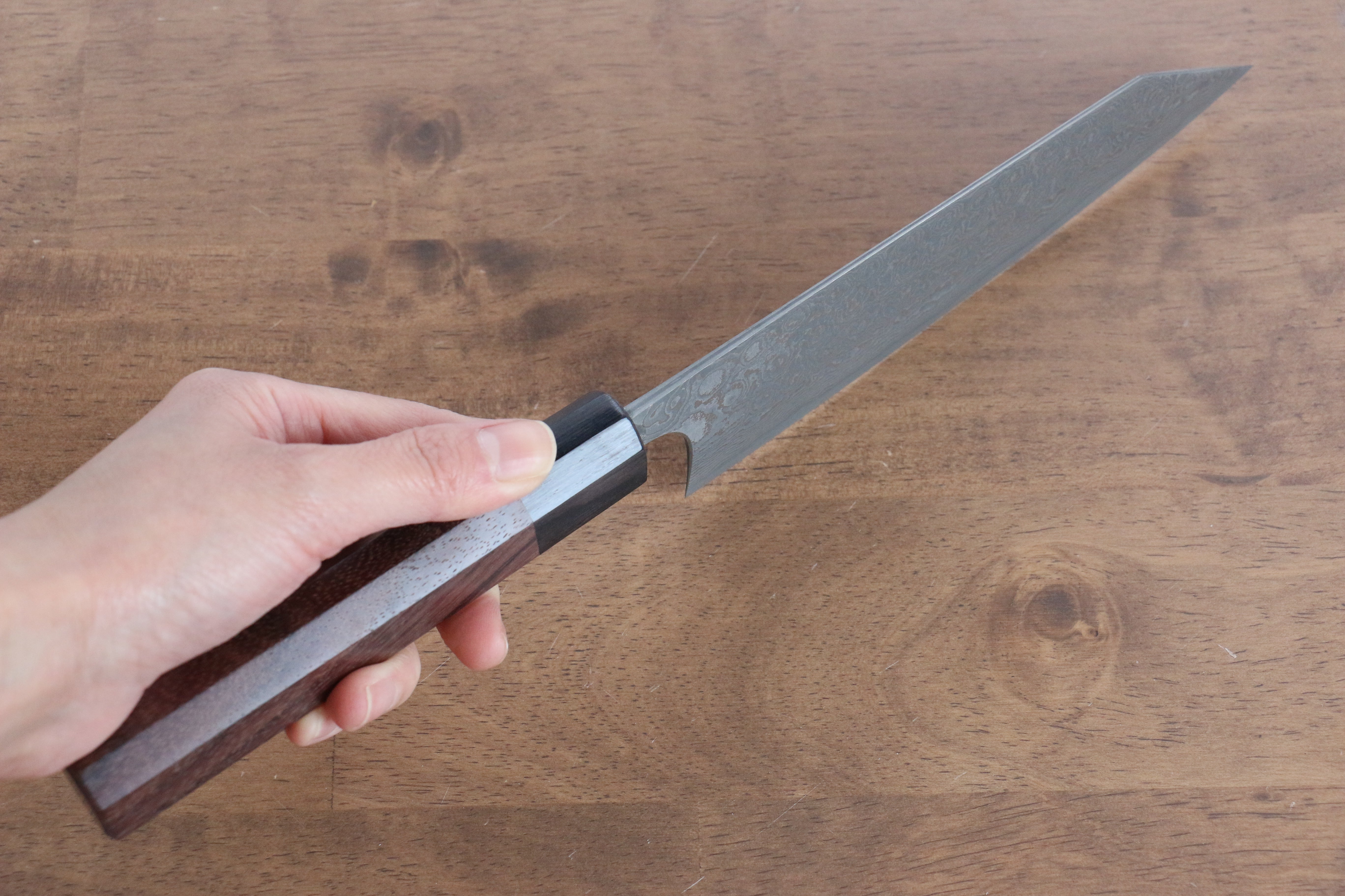 Masakage Kumo VG10 Damascus Bunka Knife 170mm with Shitan Handle - Premium Japanese Kitchen Knife for Slicing, Dicing & Precision Cooking