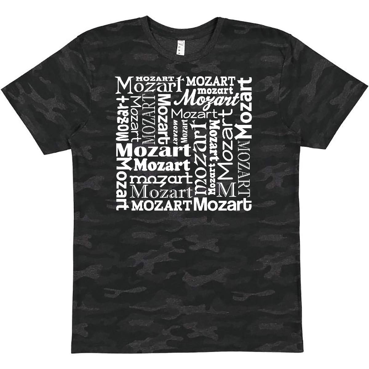 Inktastic Mozart Fan T-Shirt | Classical Music Lovers Gift | Cotton Band Tee for Men & Women | Perfect for Concerts, Music Festivals & Casual Wear