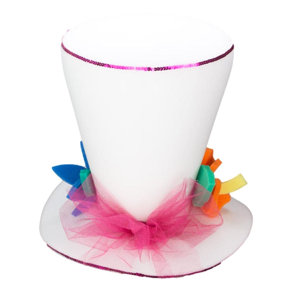 FOAM PARTY HATS: Floral Bride Hat for Wedding, Bachelorette & Bridal Showers - Fun Team Bride Accessories for Wedding Parties & Celebrations