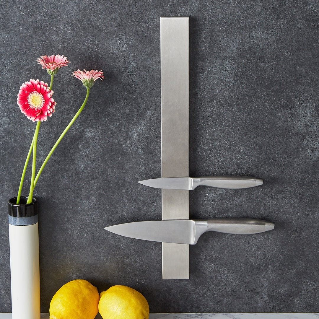 RSVP Magnetic Knife Holder 17.75 Inch - Strong Wall Mount Knife Storage for Kitchen, Chef & Home Use - Perfect for Organizing Knives, Scissors & Metal Utensils
