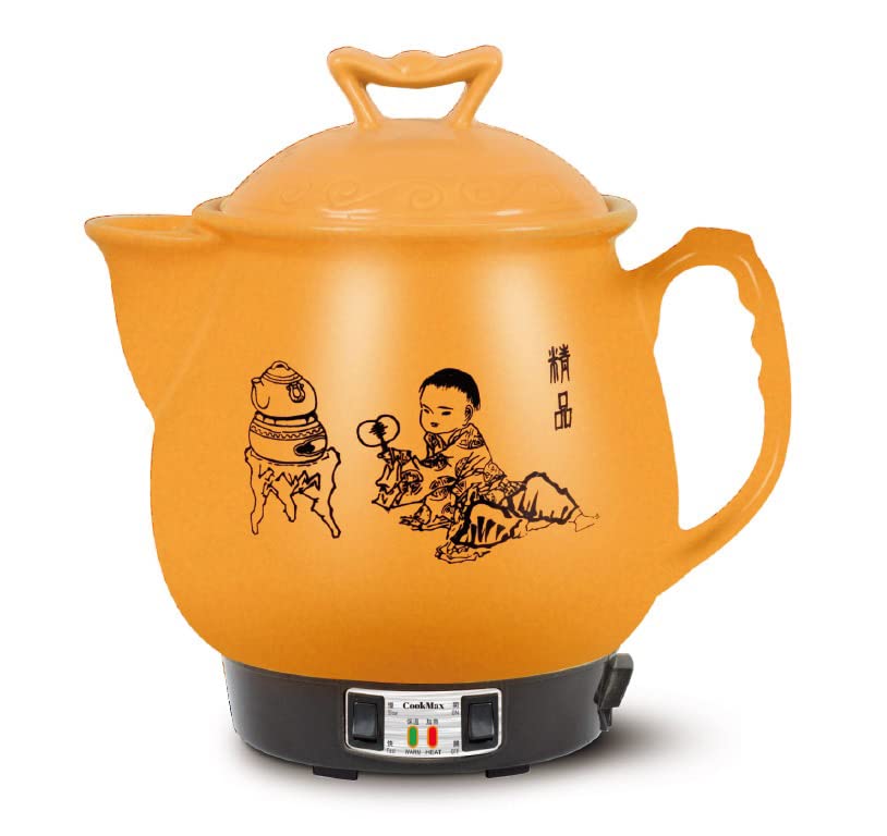 C&H Solutions CookMax Electric Herbal Medicine Pot - Traditional Chinese Herbal Soup & Decoction Maker for Home Wellness, Detox & Immune Support - Perfect for Herbalists, TCM Practitioners & Natural Remedy Enthusiasts