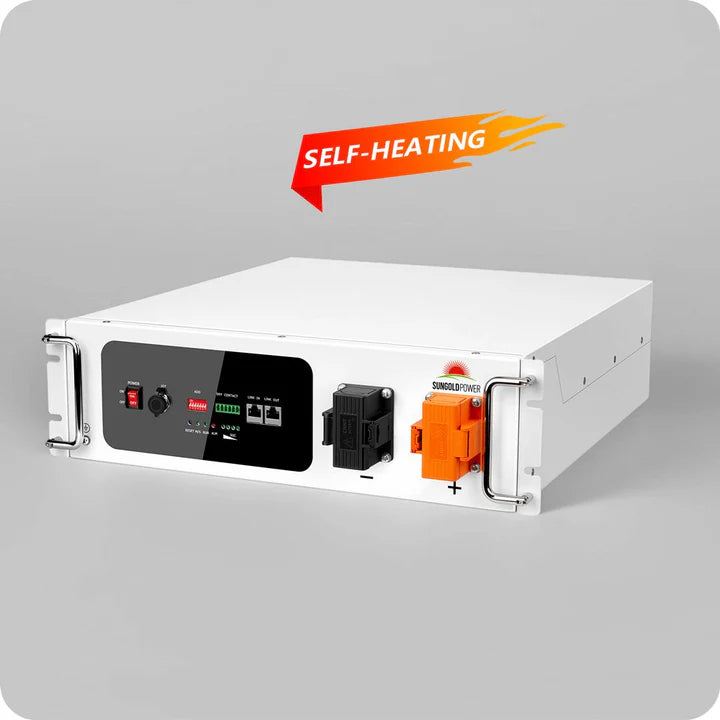 48V 100AH Self-Heating Lithium Battery Rack for Server & Data Center Backup Power - Reliable Energy Storage Solution for IT Equipment, Telecom Systems & Industrial Applications