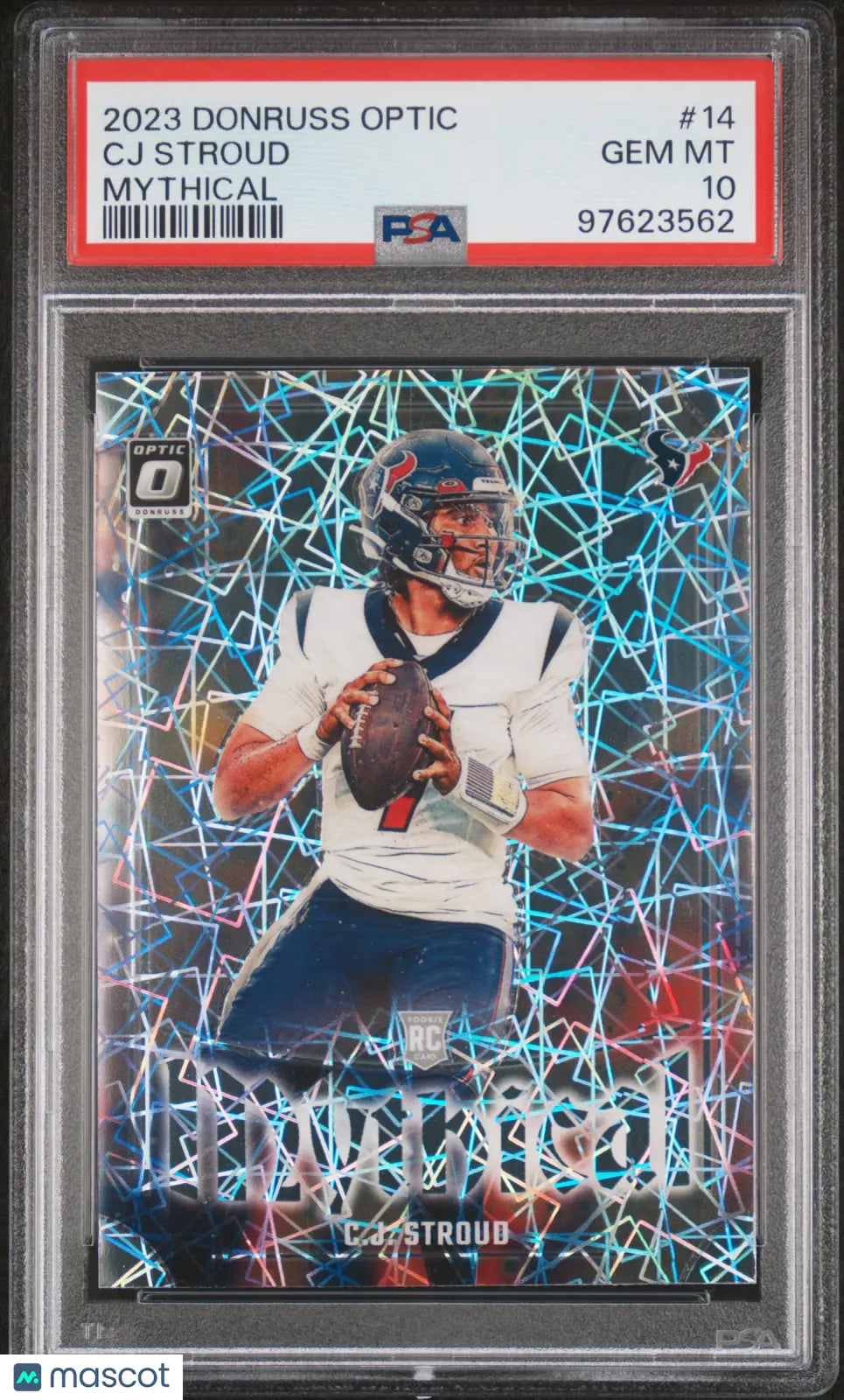 2023 Panini Donruss Optic Mythical CJ Stroud #14 PSA 10 Graded Football Card - Perfect for Collectors, Investors & Sports Memorabilia Enthusiasts