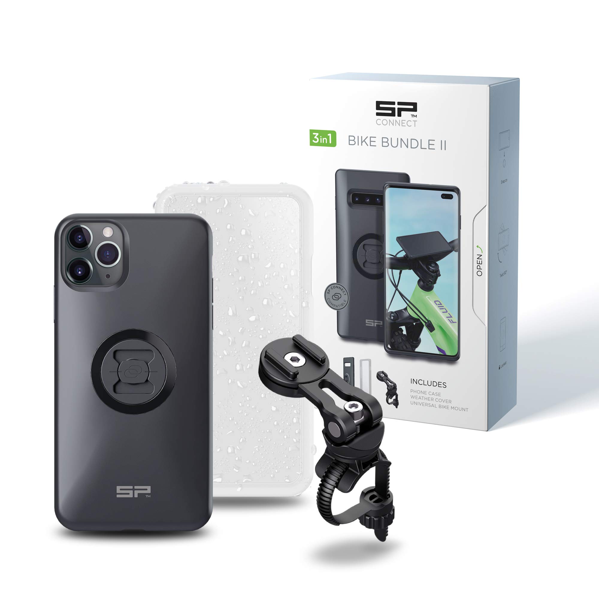 SP CONNECT Bike Phone Holder - Premium Waterproof Cycling Phone Mount for iPhone, Samsung & Smartphones | Secure & Adjustable Handlebar Mount for MTB, Road Bike, E-Bike | Perfect for GPS Navigation, Fitness Tracking & Outdoor Adventures