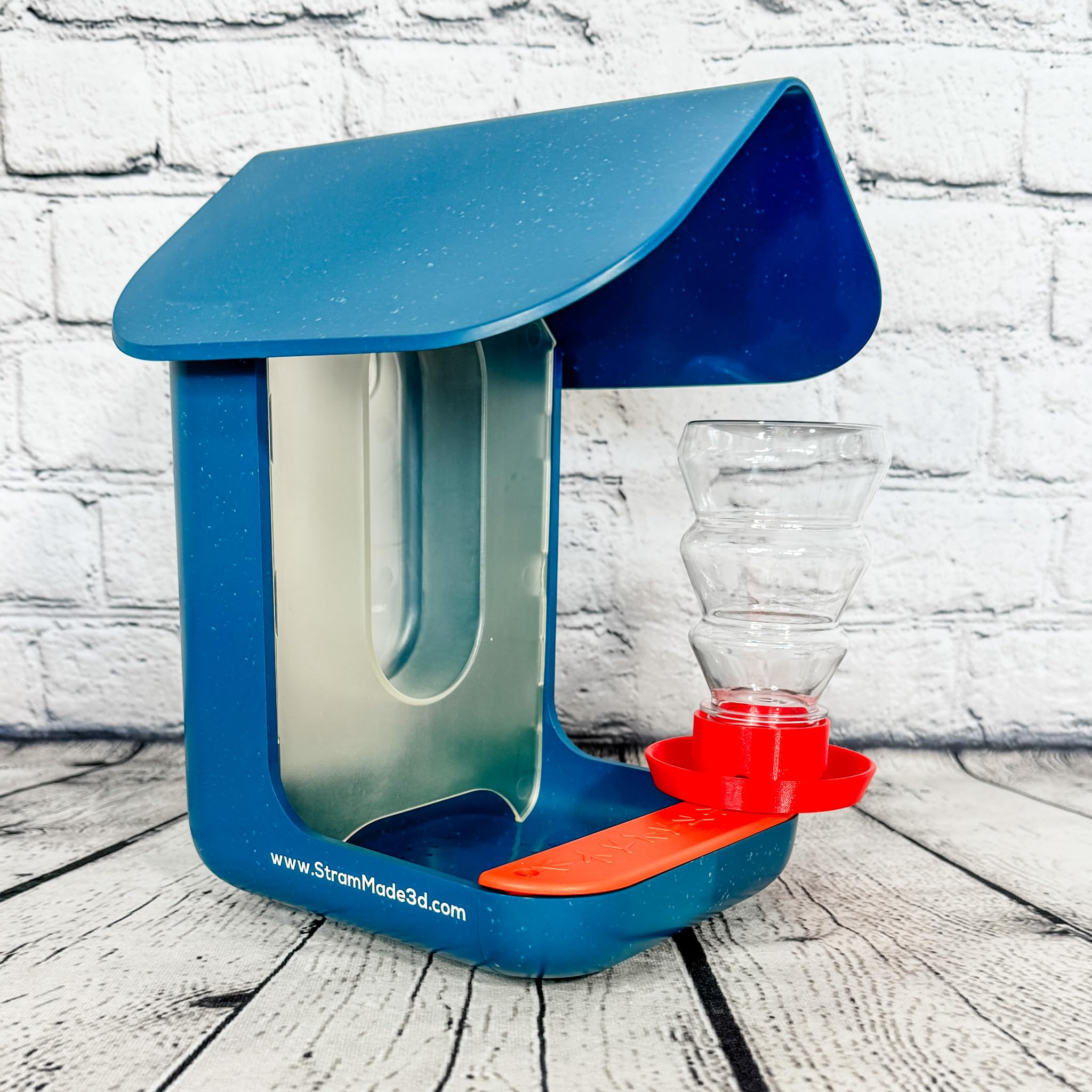 Bird Buddy Accessories - Red Water Fountain for Bird Bathing | Perfect for Outdoor Bird Feeders & Garden Decor