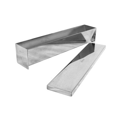 Ateco 4920 Stainless Steel Terrine Mold with Lid - 11 3/4 x 2 1/4 Inch Professional Baking Pan for Pâté, Meatloaf & Desserts - Perfect for Home Chefs & Commercial Kitchens