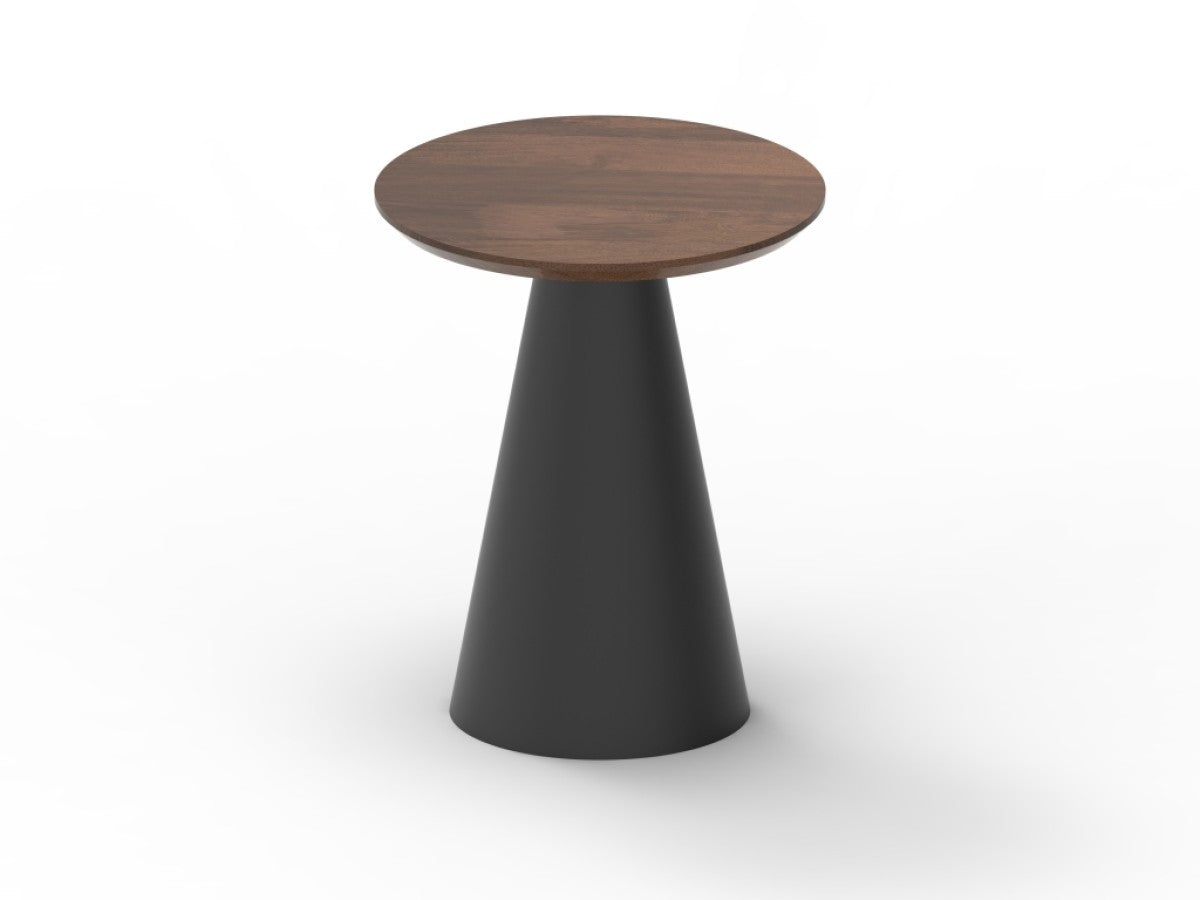 Modern Espresso Accent Table - Small Side Table for Living Room, Bedroom, or Entryway - Perfect for Decor, Lamps, and Plants