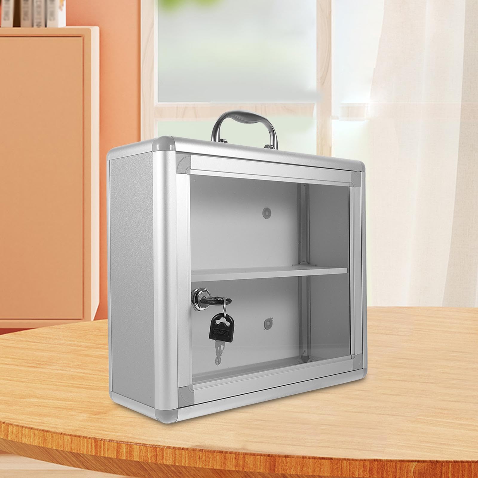Oshhni First Aid Kit - Aluminum Alloy Emergency Medical Box for Home, Car, Camping & Hiking - Compact Medical Storage Organizer for First Aid Supplies & Medications