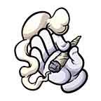 Smoking Glove Hand