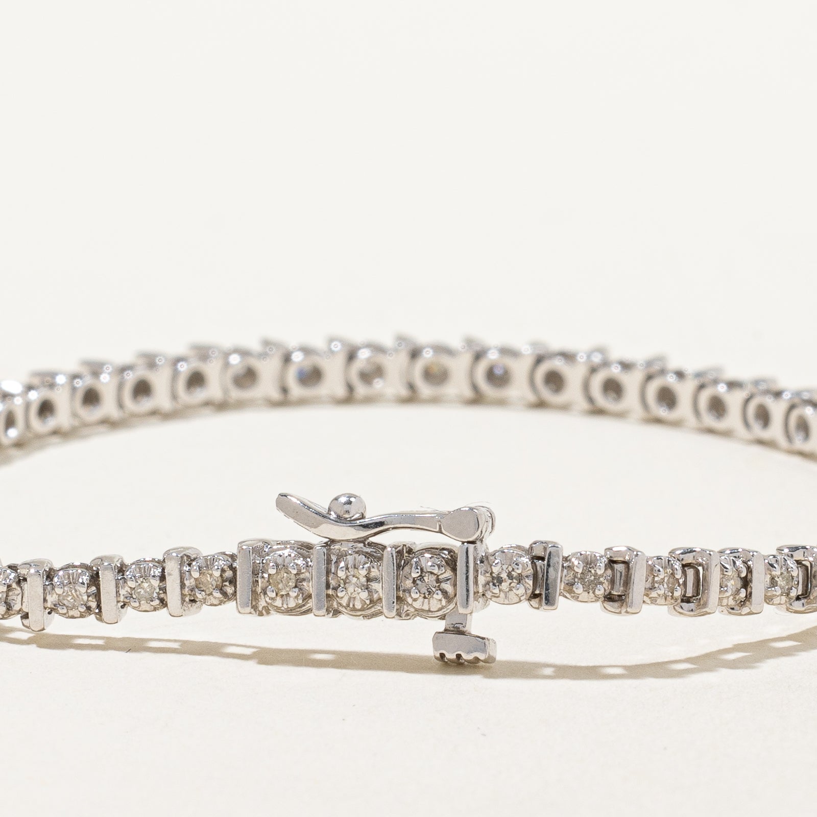 Diamond Tennis Bracelet for Women - 0.50ctw Illusion Set | 7 Inches | Elegant Jewelry Gift for Anniversary, Wedding & Special Occasions