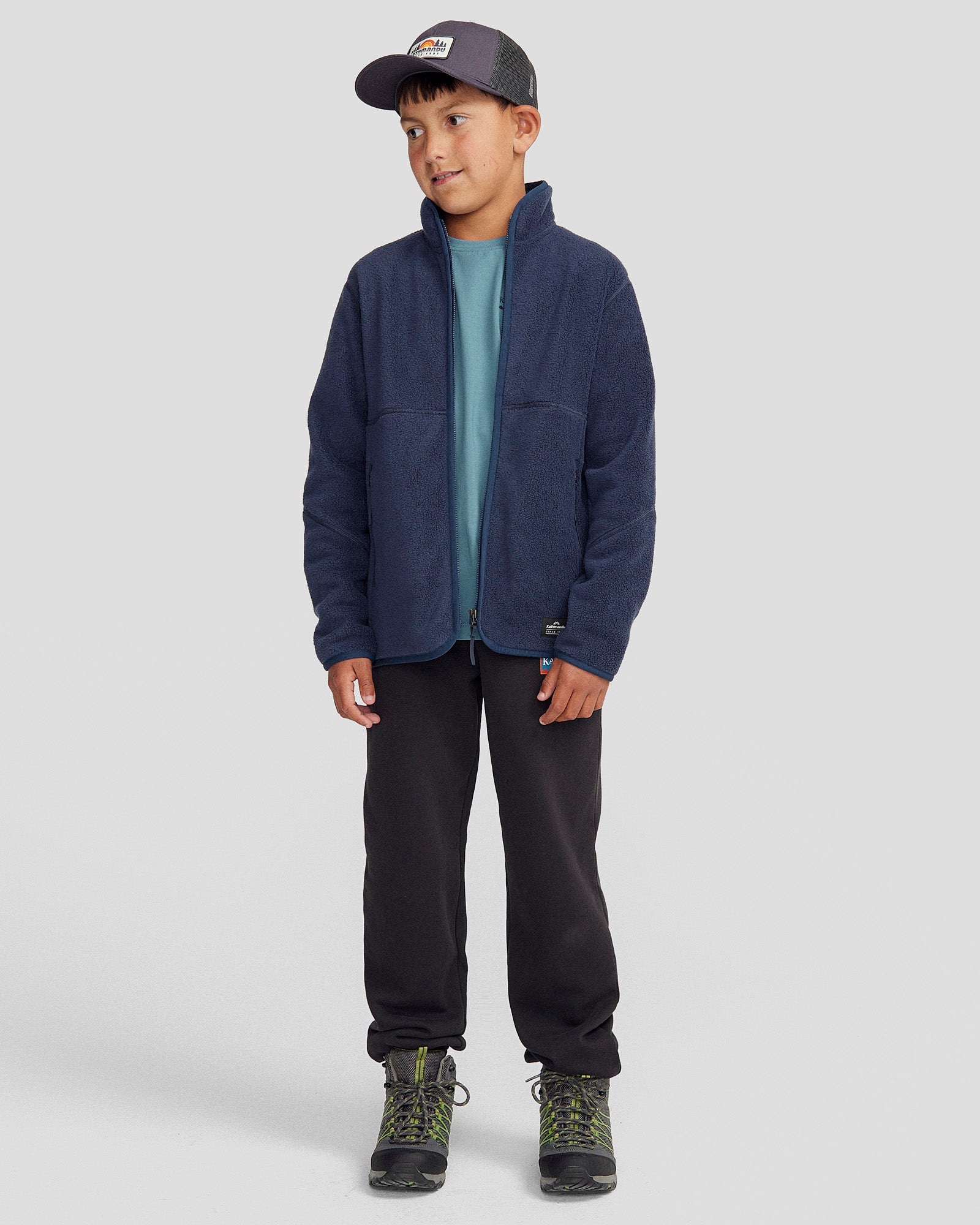 Kids Trailhead Fleece Jacket - Warm & Cozy Pure Navy Outerwear for Boys & Girls - Perfect for Hiking, Camping & Outdoor Adventures