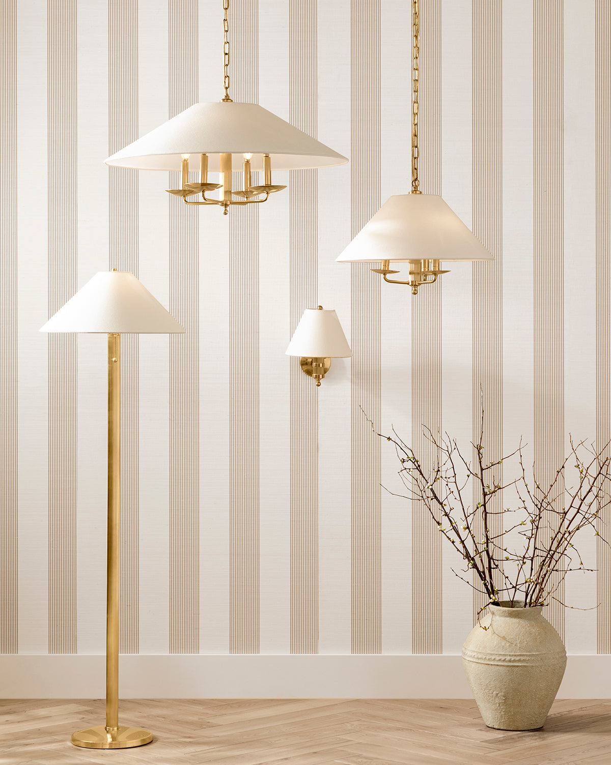 Townes Sconce Wall Light - Modern Brass Wall Sconce with Clear Glass Shade for Bedroom, Living Room, and Hallway Lighting Decor