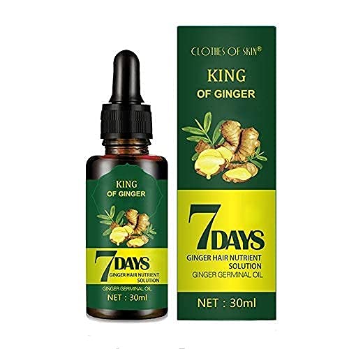 Ginger Germinal Essential Oil Hair Growth Serum - 30ml (1 Pack) for Men & Women | Fast Hair Regrowth in 7 Days | Natural Hair Loss Treatment & Scalp Care | Perfect for Thinning Hair & Daily Hair Care Routine