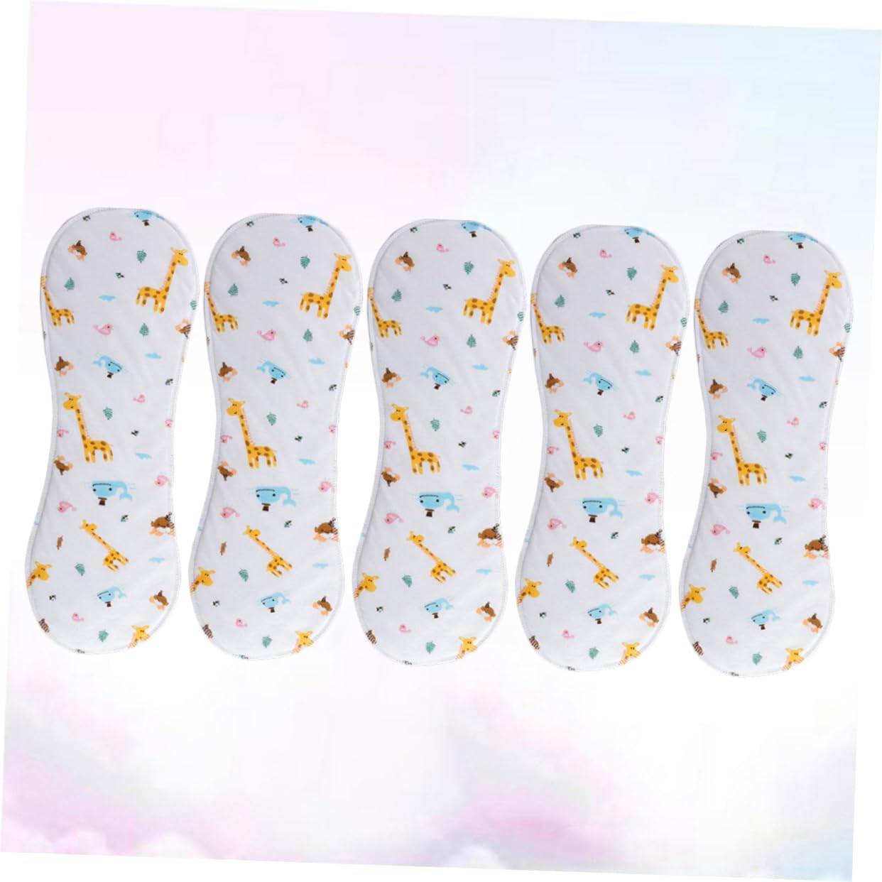 VICASKY 5-Piece Newborn Baby Cotton Diaper Set - Breathable, Waterproof, Size L for Comfortable Day & Night Use - Perfect for Nursery, Travel & Daily Baby Care