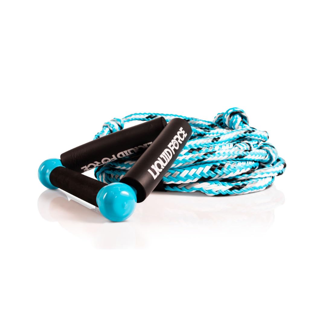 Liquid Force 8-Inch Floating Surf Rope Handle with Comfort Grip - Perfect for Wakeboarding, Waterskiing & Tubing - 2024 Model
