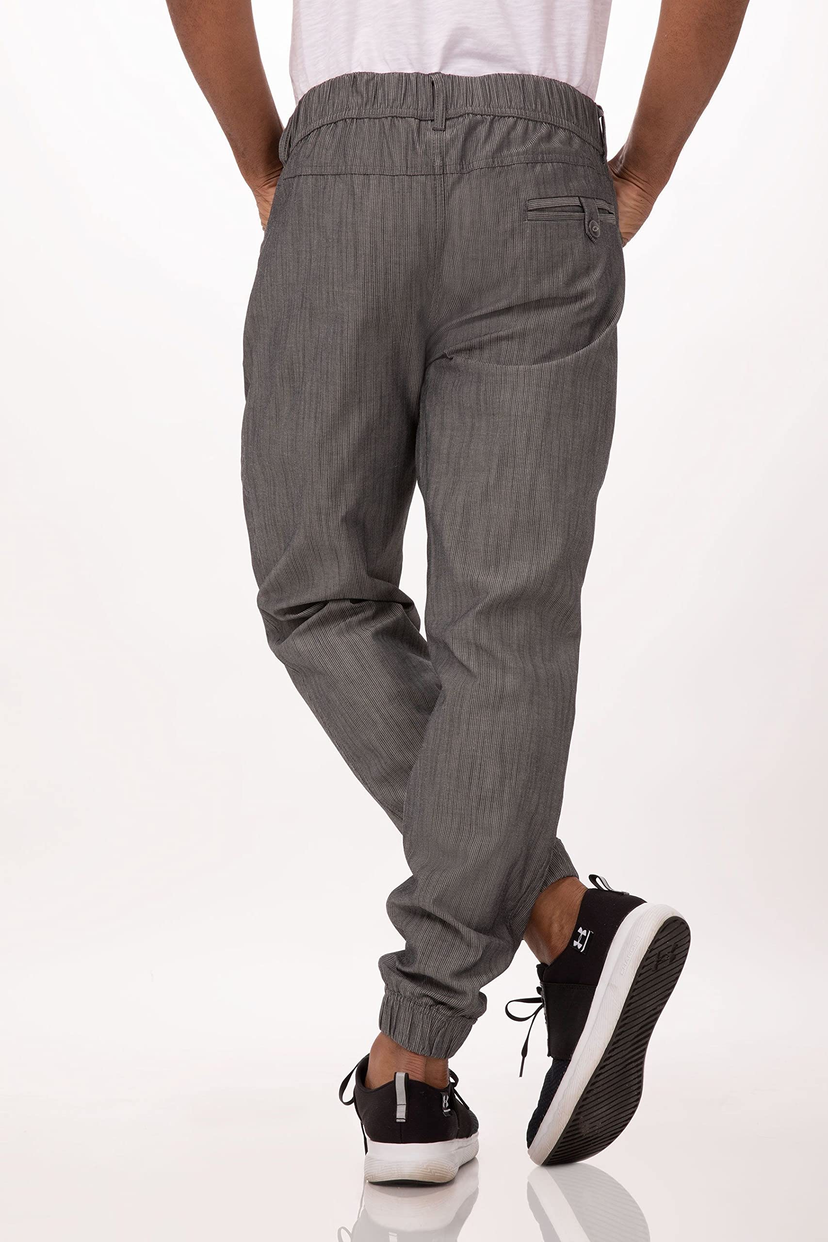 Chef Works Men's Jogger 257 Chef Pants - Professional Kitchen Work Pants for Cooking, Baking & Restaurant Staff - Comfortable & Durable for Long Shifts