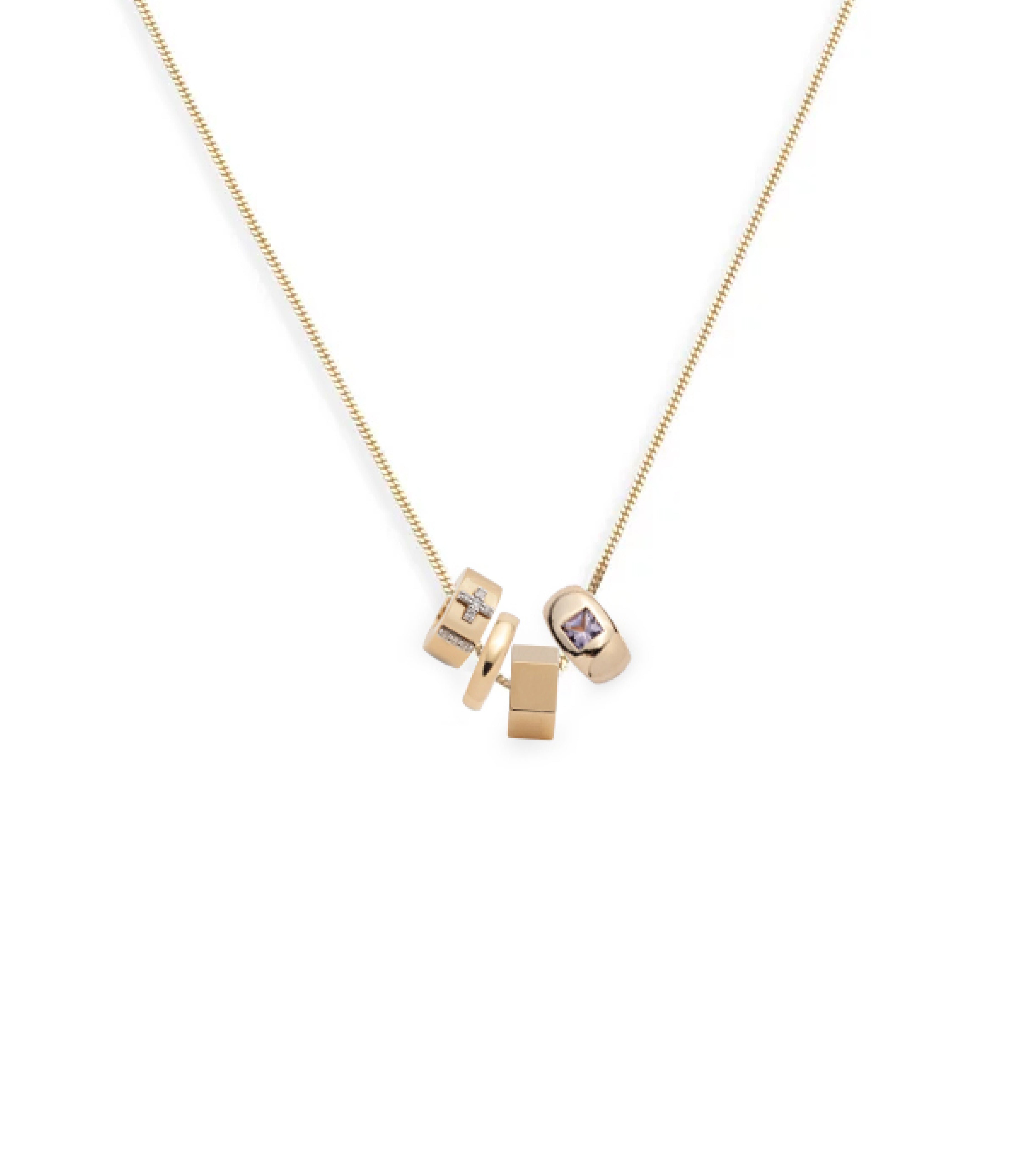 Ever Growing Vivacity & Gemstone Heart Necklace - Fine Belcher Chain Jewelry for Women, Gift for Her, Valentine's Day, Anniversary, Birthday