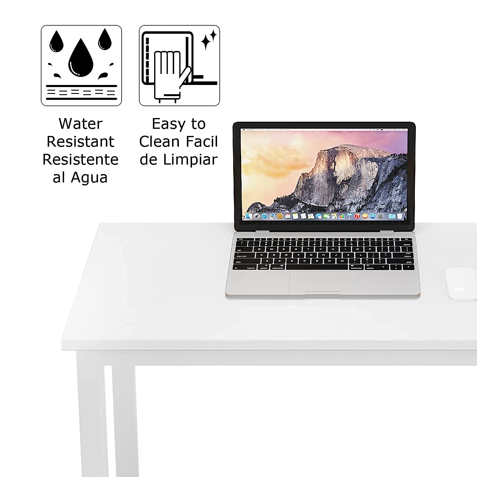 SogesGame 39.4 Inch Compact Computer Desk for Small Spaces - Home Office Writing Desk with Sturdy Frame | Perfect for Apartments, Dorms & Workspaces