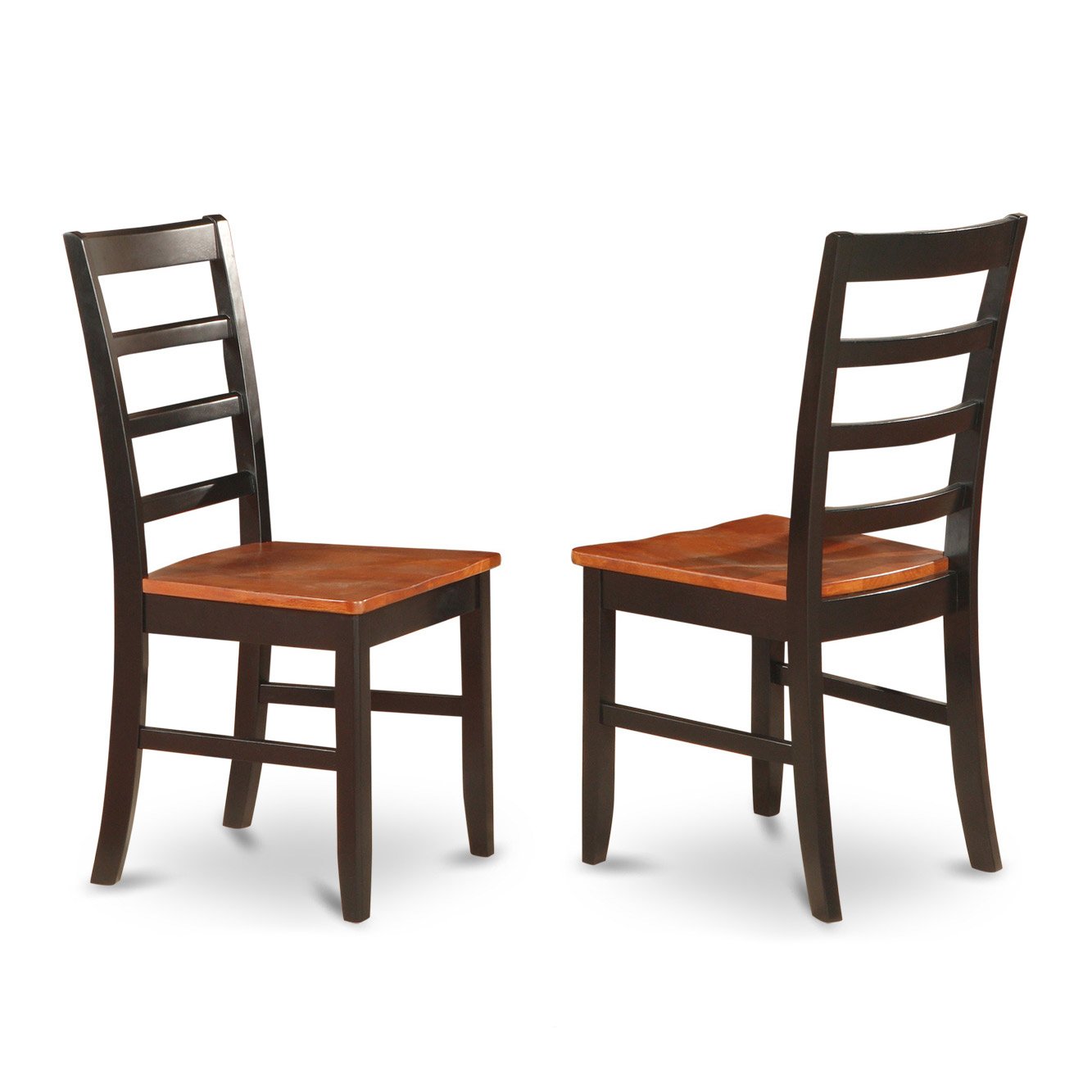 East West Furniture NDPF3-BCH-W 3-Piece Dining Set with Drop-Leaf Table & 2 Chairs, 30x48 Inch, Black & Cherry Finish – Perfect for Small Kitchens, Breakfast Nooks, and Apartments