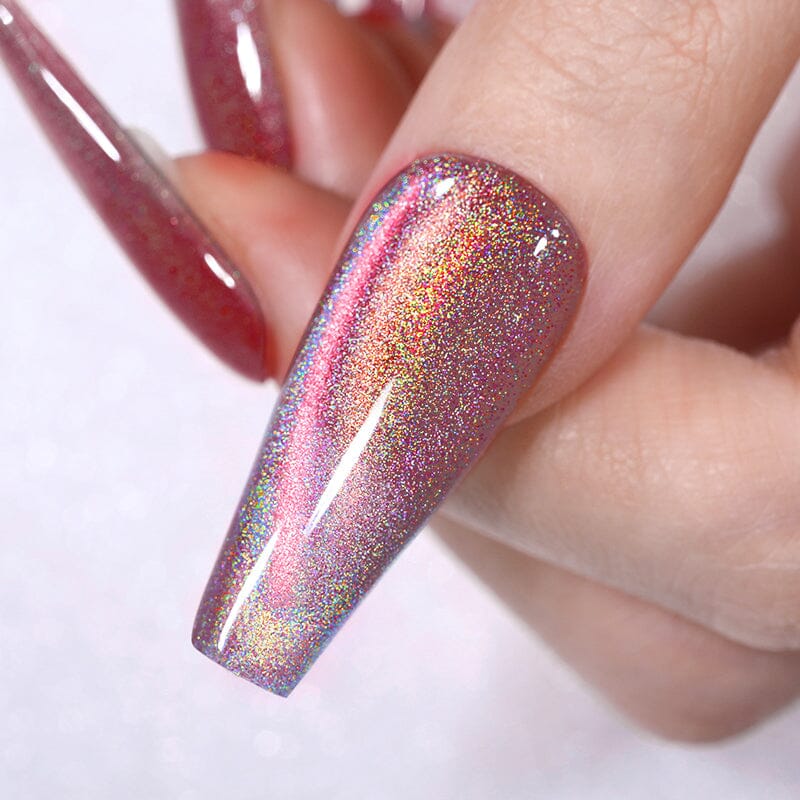 RG05 Rainbow Glass Cat Magnetic Gel 10ml - Colorful Nail Art Polish for Creative Designs | Perfect for DIY Manicures, Nail Salons & Gift Giving