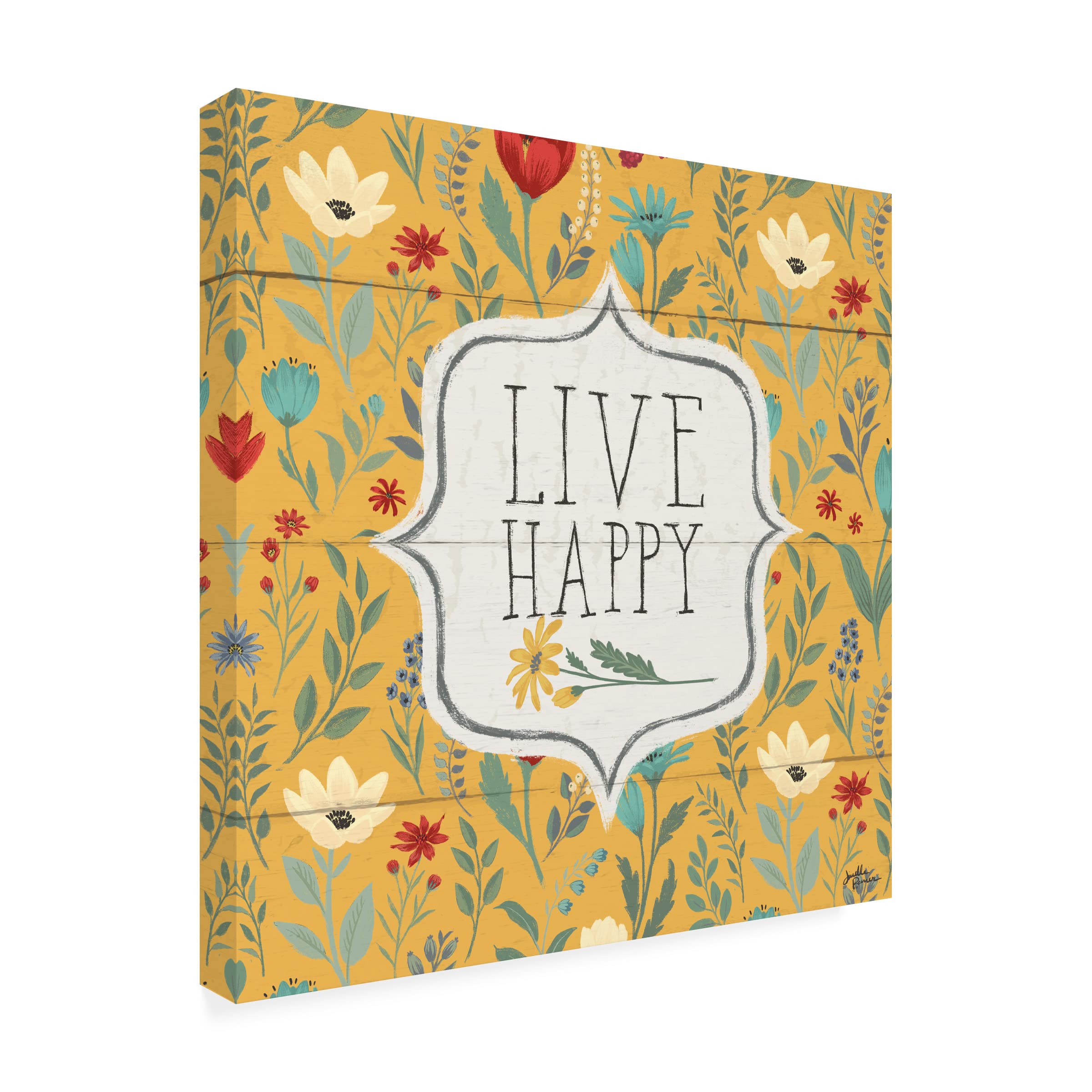 Blooming Thoughts VIII Canvas Art Print by Janelle Penner - Modern Floral Wall Decor for Living Room, Bedroom & Office - Handmade Gallery Wrapped Ready to Hang