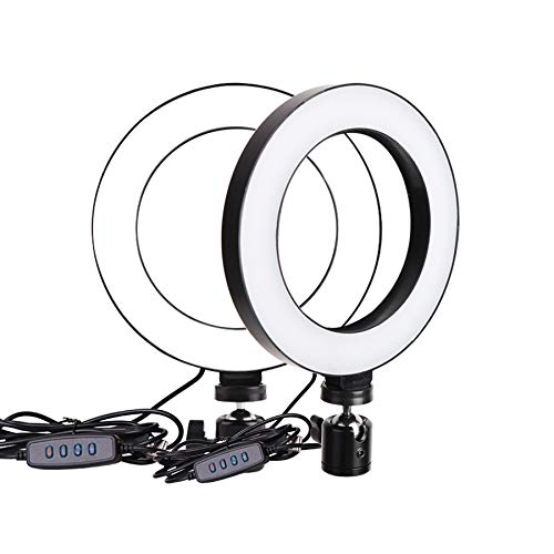 Eighosee 6 Inch LED Ring Light with Stand - Dimmable Selfie Light with 3 Color Modes (Warm/White/Cool) for Phone, YouTube, TikTok, Makeup & Live Streaming - Perfect for Content Creators, Vloggers & Beauty Enthusiasts