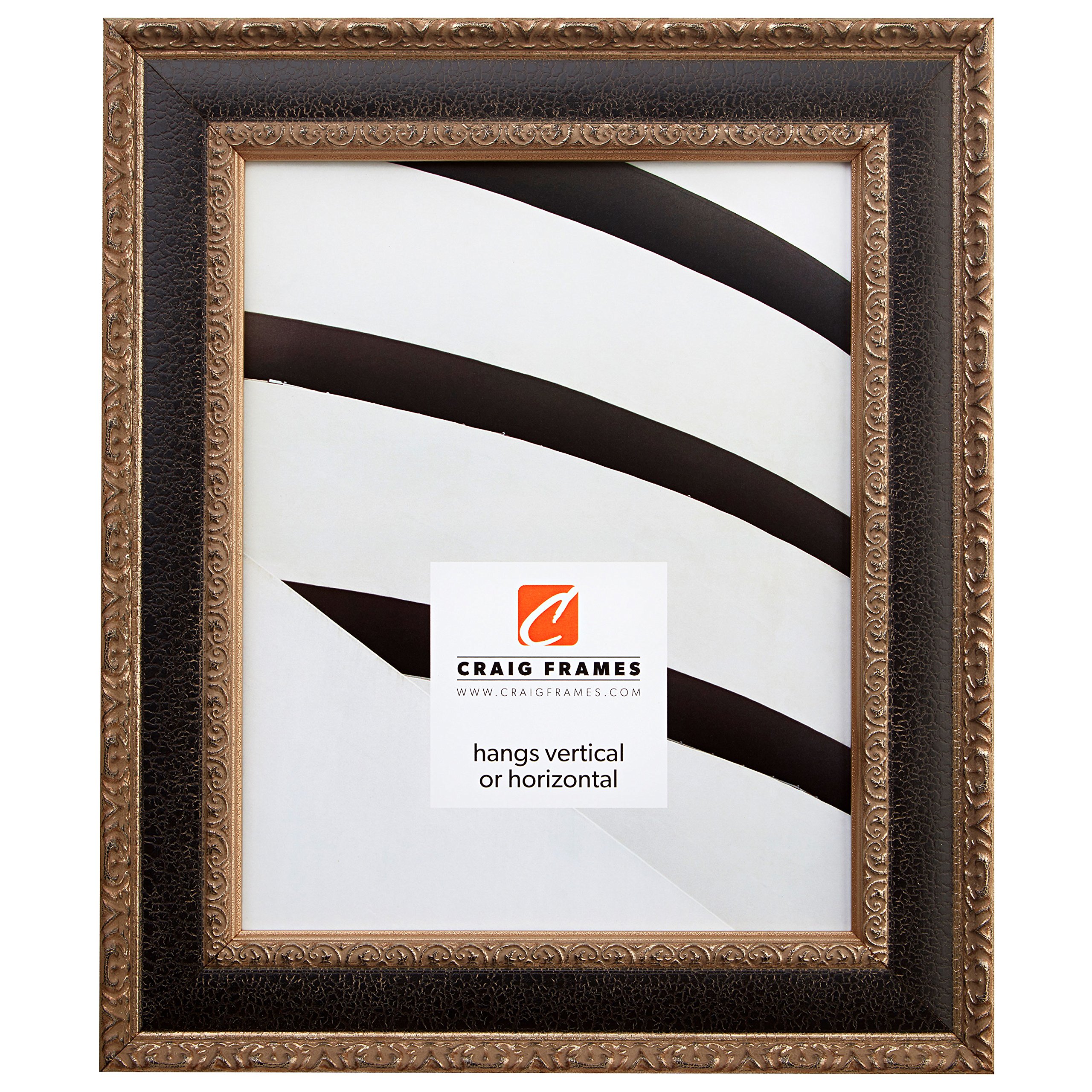 Antique Silver & Black Picture Frame 20x30 Inch - Perfect for Wall Art & Photos