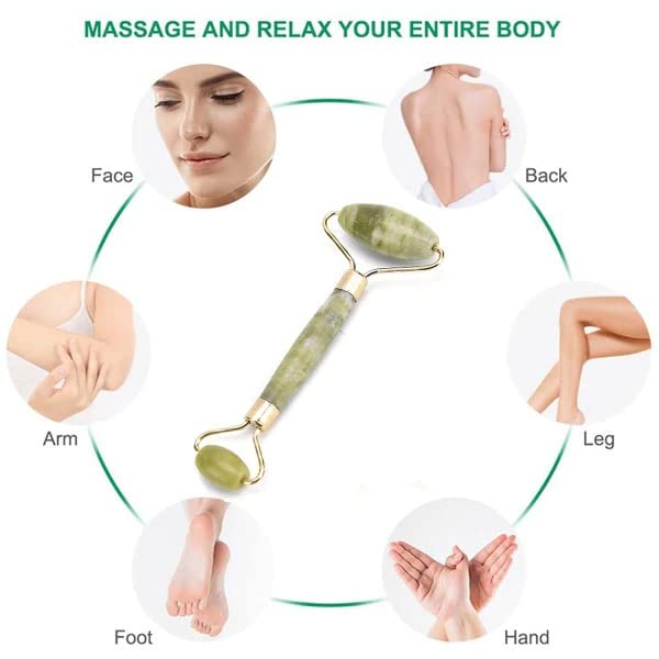 Stone Smooth Facial Roller - Beauty Ice Roller for Face & Eye Massage, Reusable Face Roller with Cooling Therapy | Perfect for Puffiness Relief, Skincare Routine & Spa Day at Home