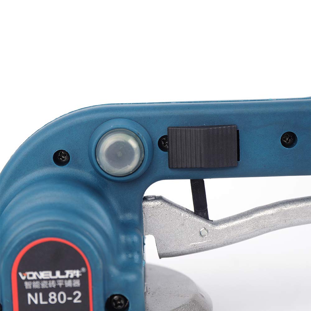 Heavy Duty Tile Suction Cup Lifter with Handle - Aluminum Suction Cup for Floor & Wall Tile Laying - Includes 1 Charger + 2 Rechargeable Batteries - Perfect for DIY Home Renovation and Professional Tile Installation Projects
