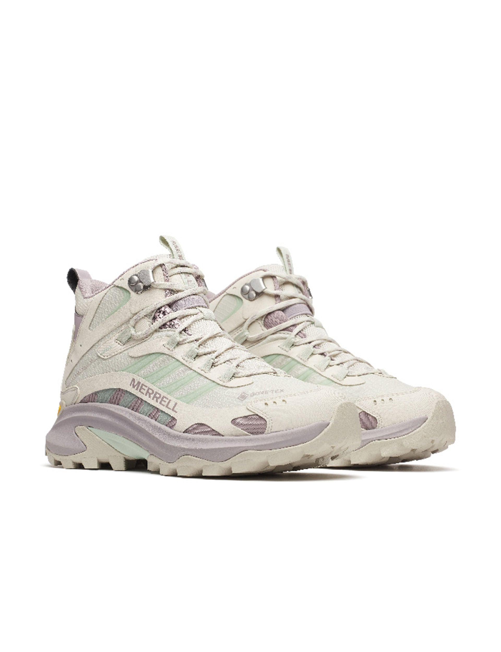Moab Speed 2 Mid Gore-Tex Hiking Boots - Waterproof & Breathable Outdoor Shoes for Men (Greige) - Perfect for Trail Running, Backpacking and Mountain Climbing Adventures
