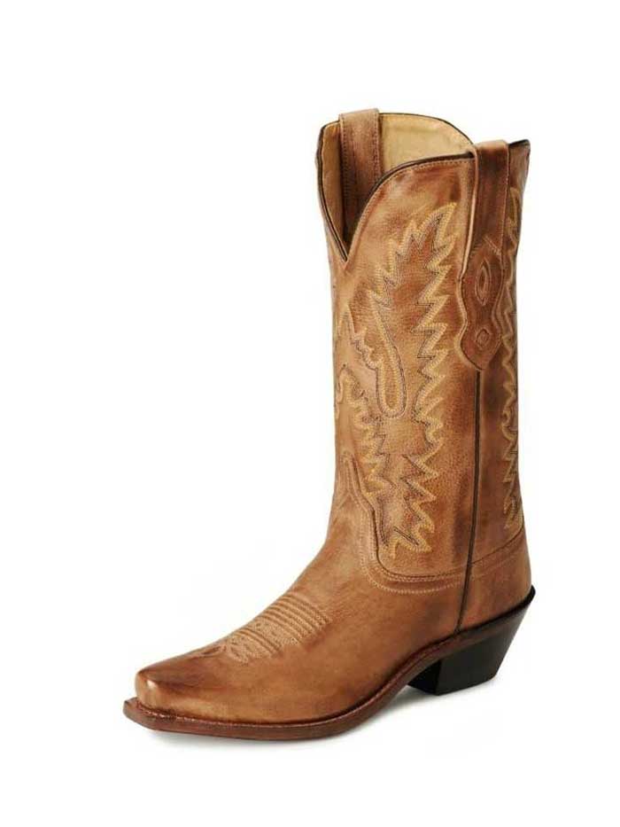 Old West LF1529 Women's Size 12 Fashion Snip Toe Cowgirl Boots in Tan - Perfect for Western Rodeo, Country Dancing & Casual Outfits