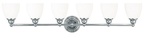 24 Inch 5-Light Candelabra Base Polished Chrome Chandelier Ceiling Light Fixture - Elegant Dining Room & Bedroom Lighting for Home Decor