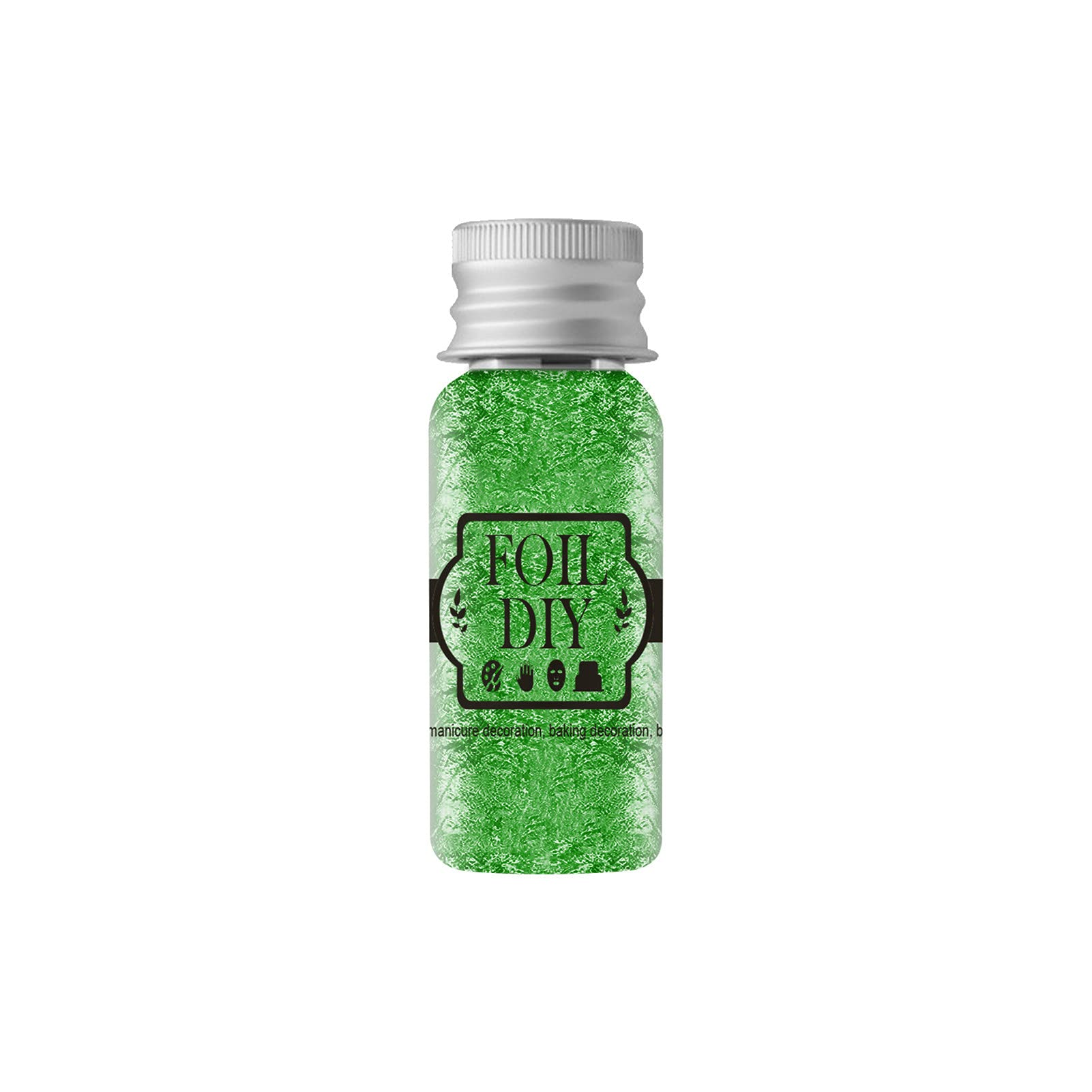 Green Nail Sticky Tabs & Powder Sequins Flakes - Professional Manicure Accessories for Nail Art, Salon & DIY Home Care | Perfect for Women's Beauty & Irregular Nail Decoration